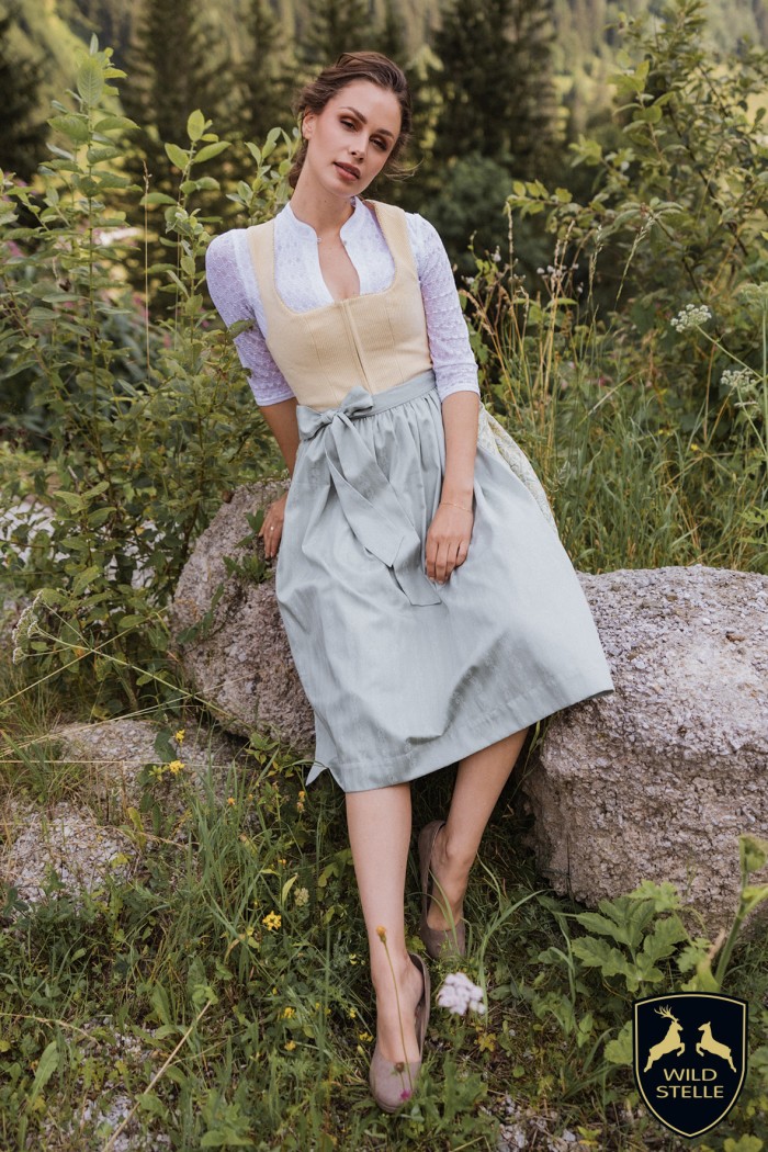 Dirndl Editha Cord-Gelb -...