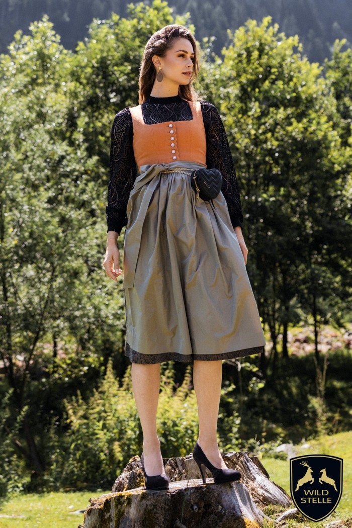 Dirndl Editha Orange -...