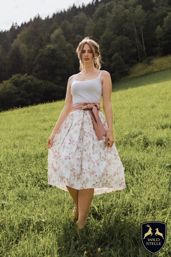 Rock Bettina Streublumen Rosé