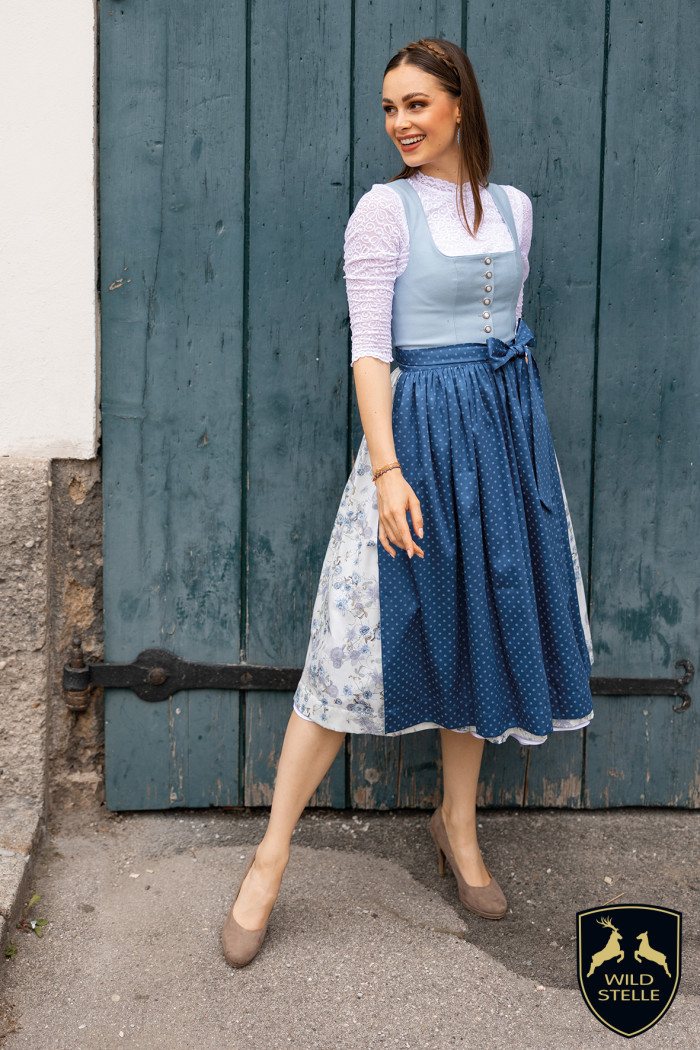 Dirndl Editha - blau